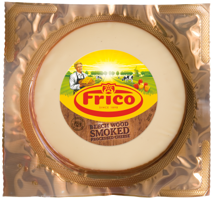 Beech wood smoked<br />
natural cheese disc