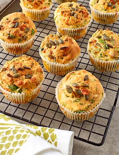 Spinach & gouda cheese muffins