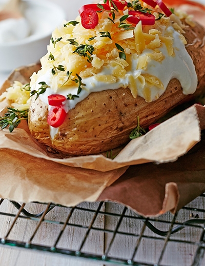 Edam-twice baked potato