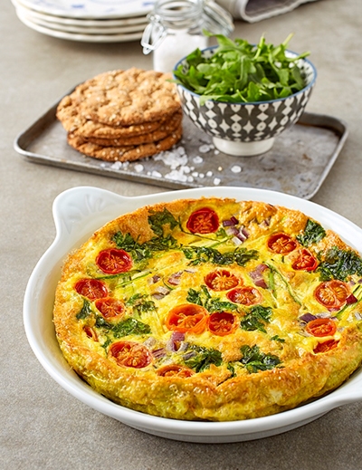 Egyptian eggah with cheese & zucchini