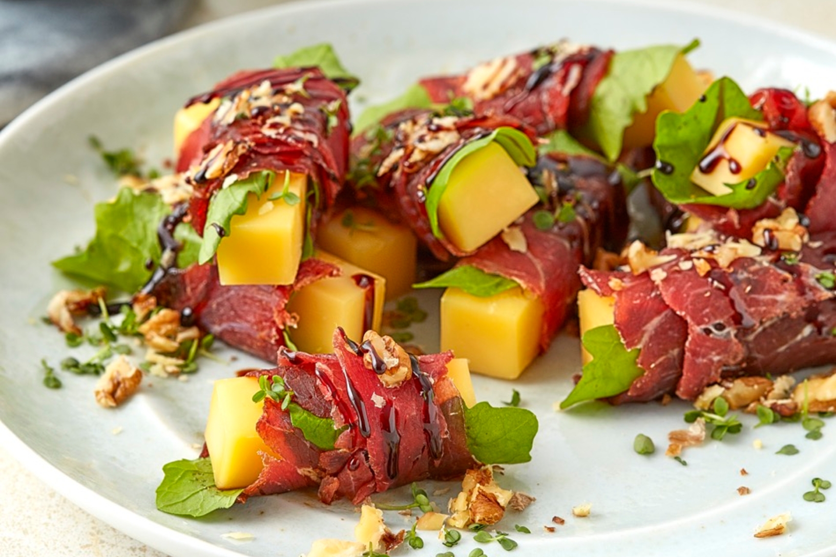 Bâtonnets de bresaola et roquette