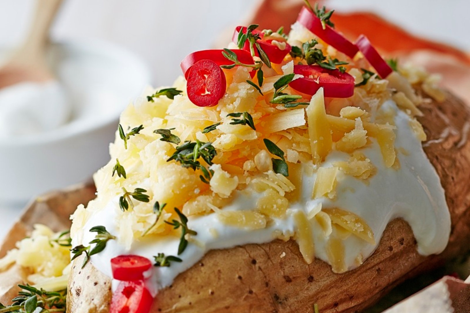 Edam-twice baked potato